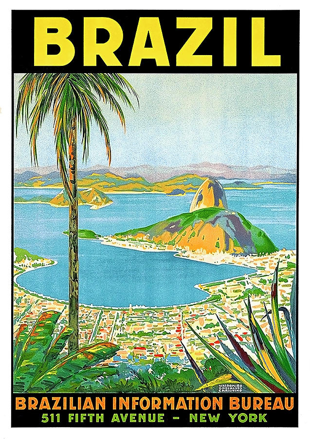 Brazil, view on harbor Painting by Long Shot