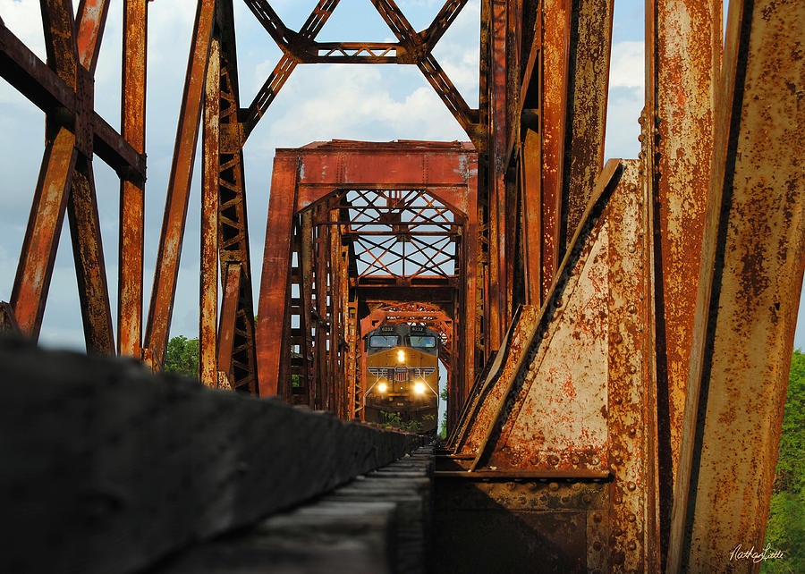 Brazos River Railroad Bridge Photograph by Nathan Little