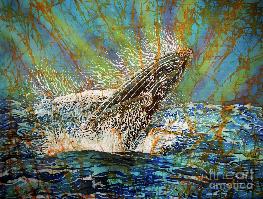 Breach in the Bay Painting by Sue Duda