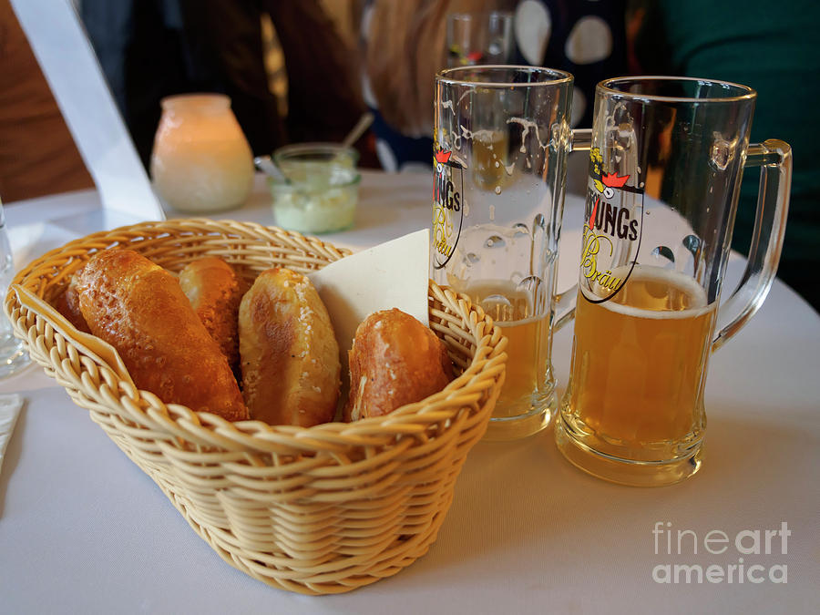 Bread and beer Photograph by Louise Heusinkveld