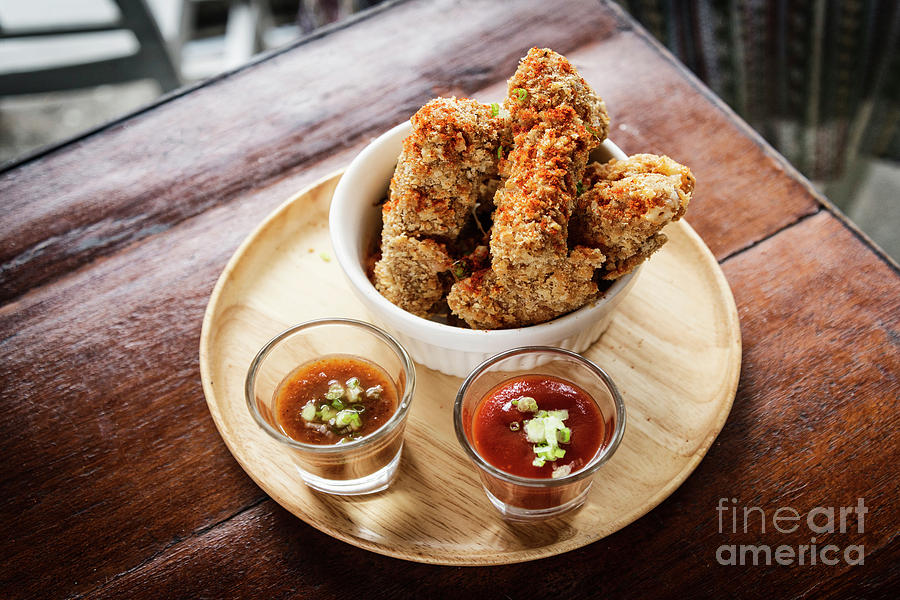 Breaded Mozzarella Cheese Stick Finger Bites Snack Food Photograph by JM Travel Photography