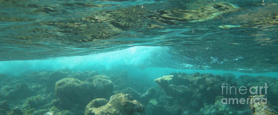 Wave Photograph - Break Below by Chad Natti Wave Photograph - Break Below by Chad Natti
