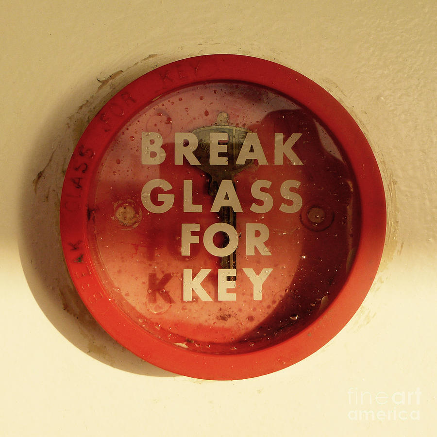 Break Glass For Key Photograph by Jason Freedman