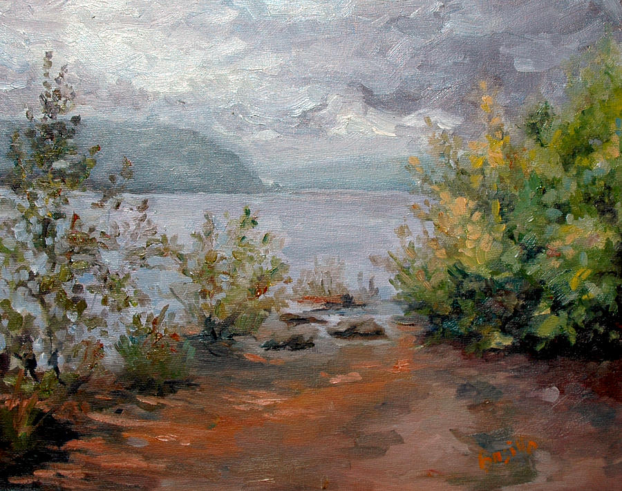 Susquehanna River Painting - Break in the Storms by Kathy Busillo Susquehanna River Painting - Break in the Storms by Kathy Busillo