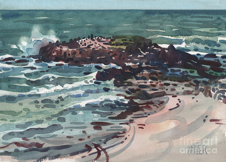 Breakers Painting by Donald Maier