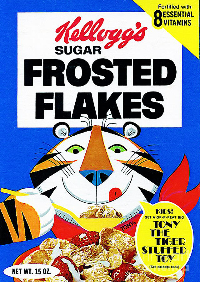 Breakfast Cereal Tony The Tiger Pop Art Nostalgia 20160215 Photograph by Wingsdomain Art and Photography