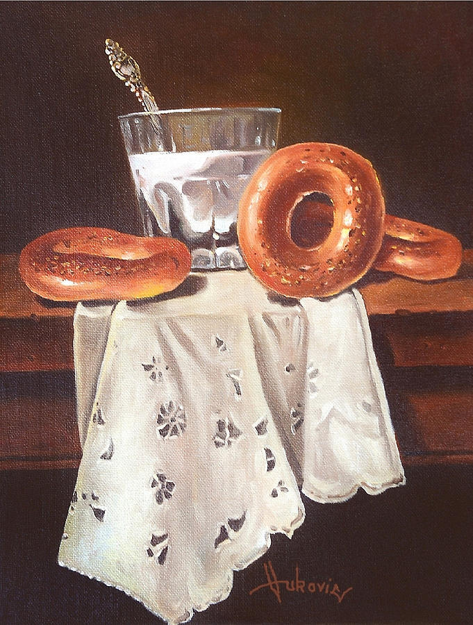 Lace Painting - Breakfast by Dusan Vukovic