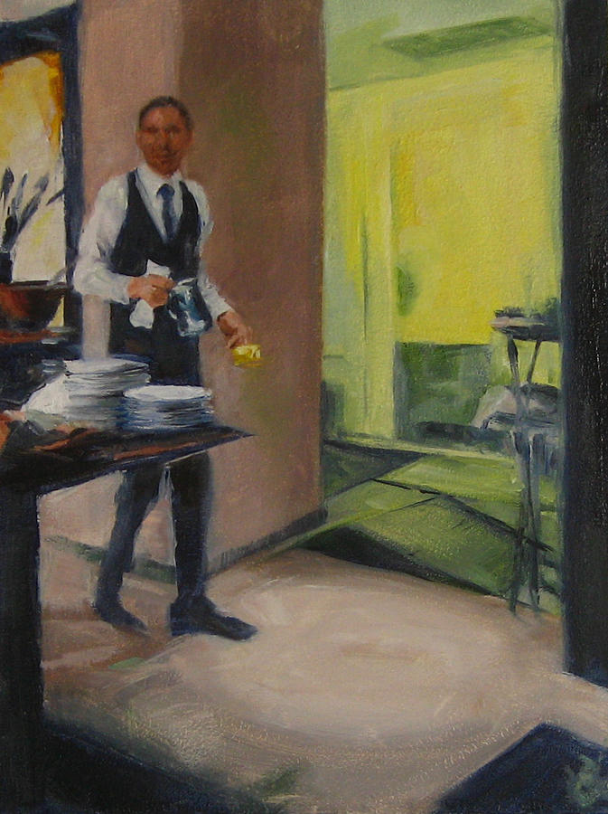 Breakfast Service Painting by Connie Schaertl
