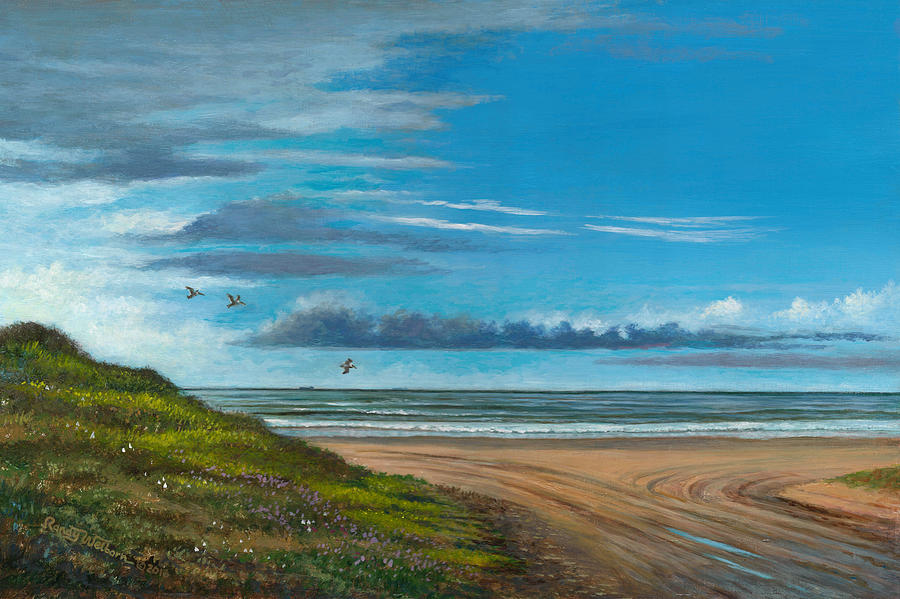 Beach Painting - Breakfast Time by Randy Welborn
