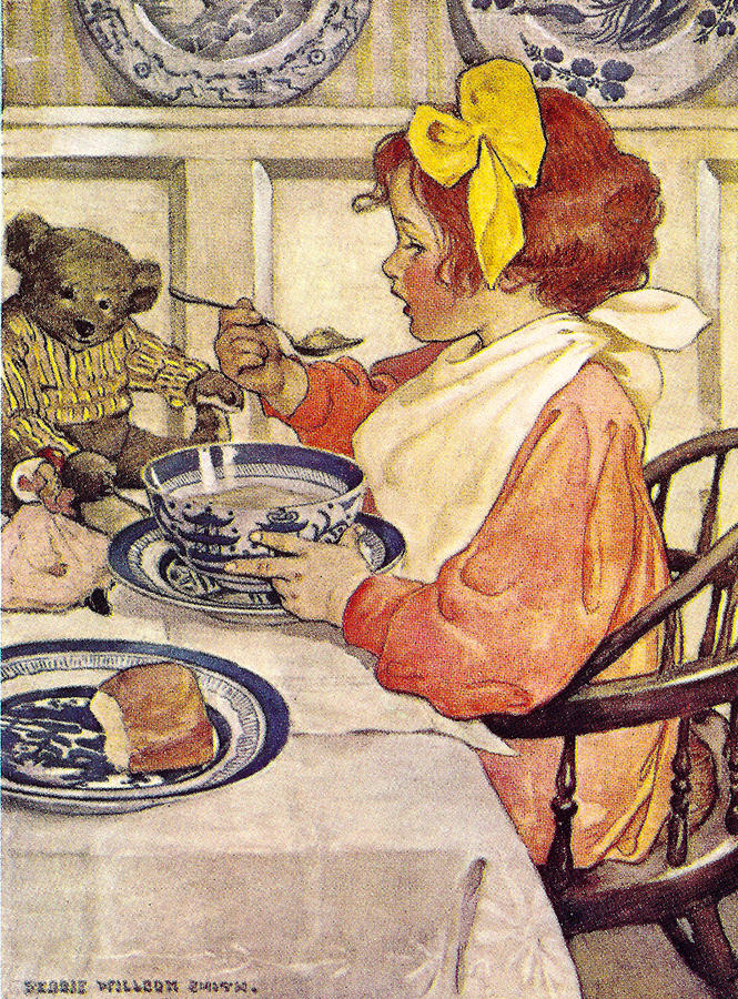 Breakfast With Teddy Painting by Jessie Wilcox Smith