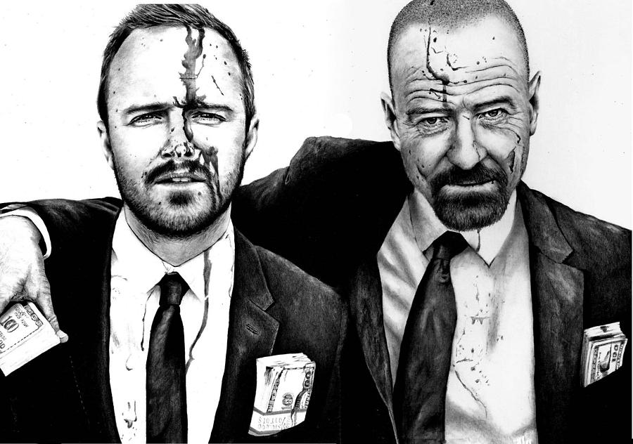 Breaking Bad 2 Drawing by Rick Fortson