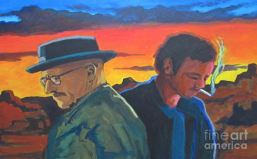 Bryan Cranston Painting - Breaking Bad Characters by John Malone