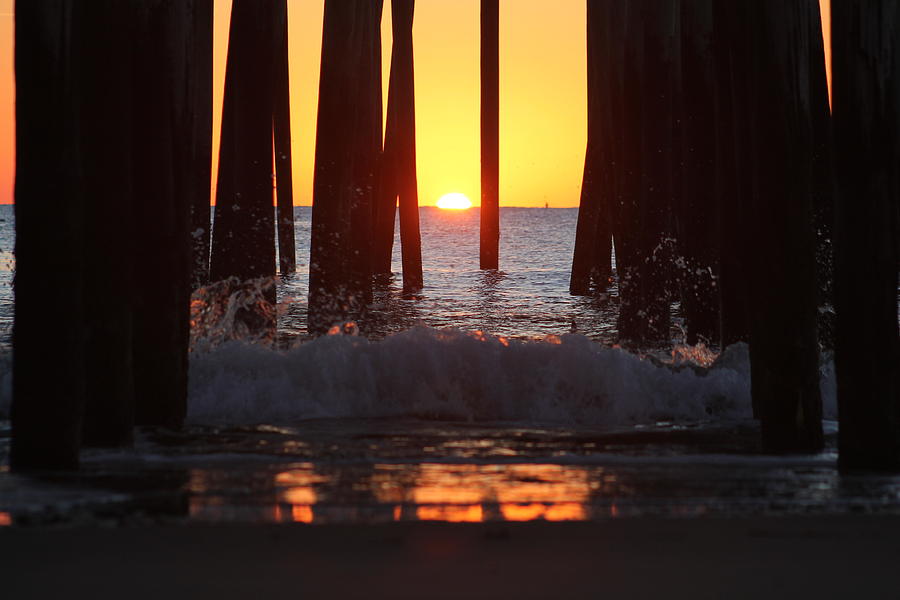 Breaking Dawn at the Pier Photograph by Robert Banach