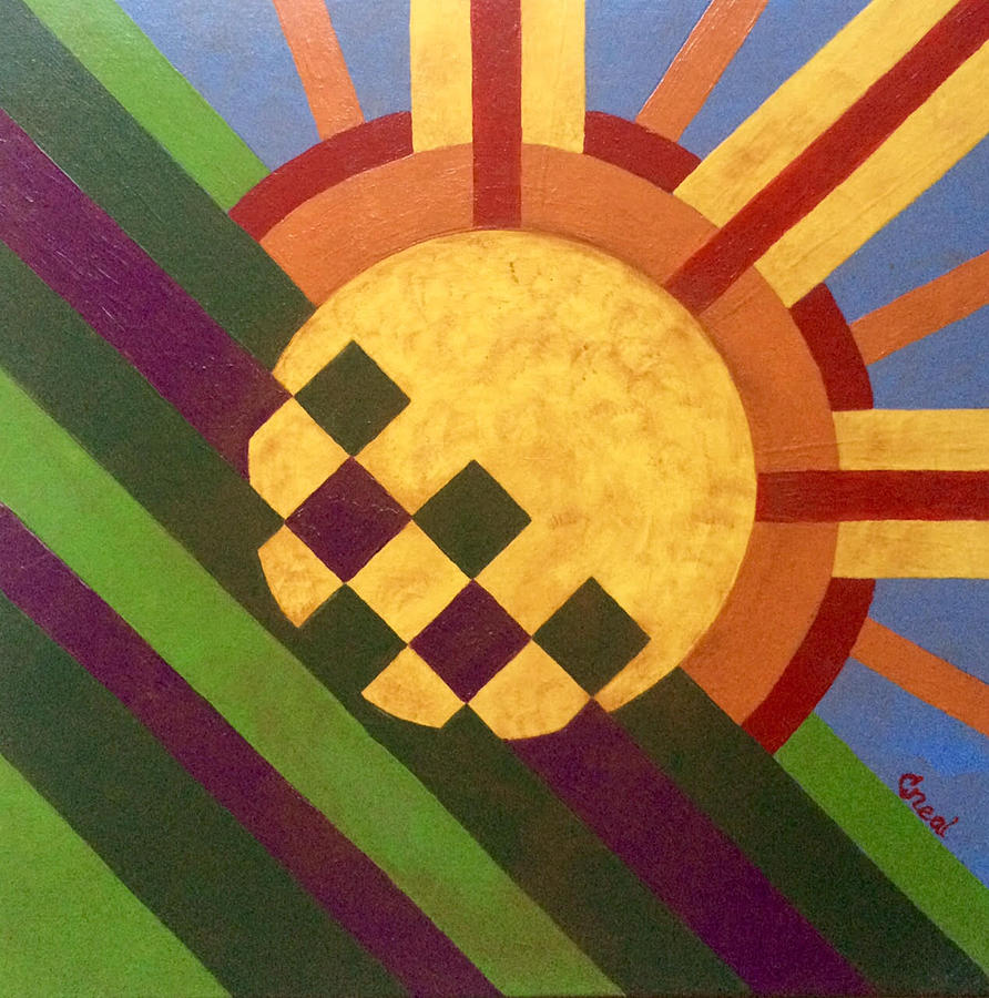 CBS Sunday Morning Breaking Day Painting by Carol Neal