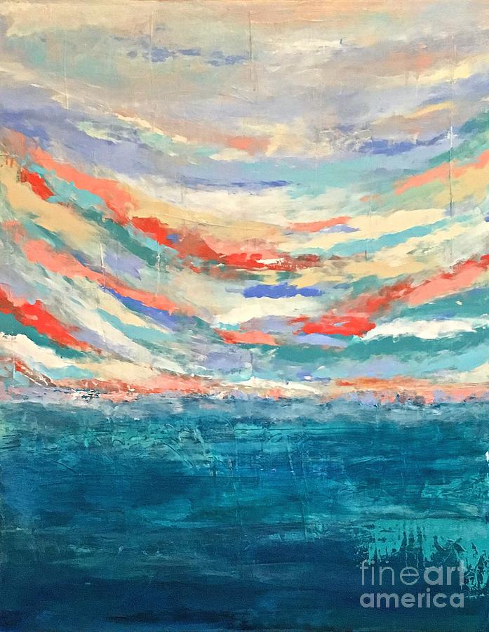 Breaking Sky no. 1 Painting by Mary Mirabal