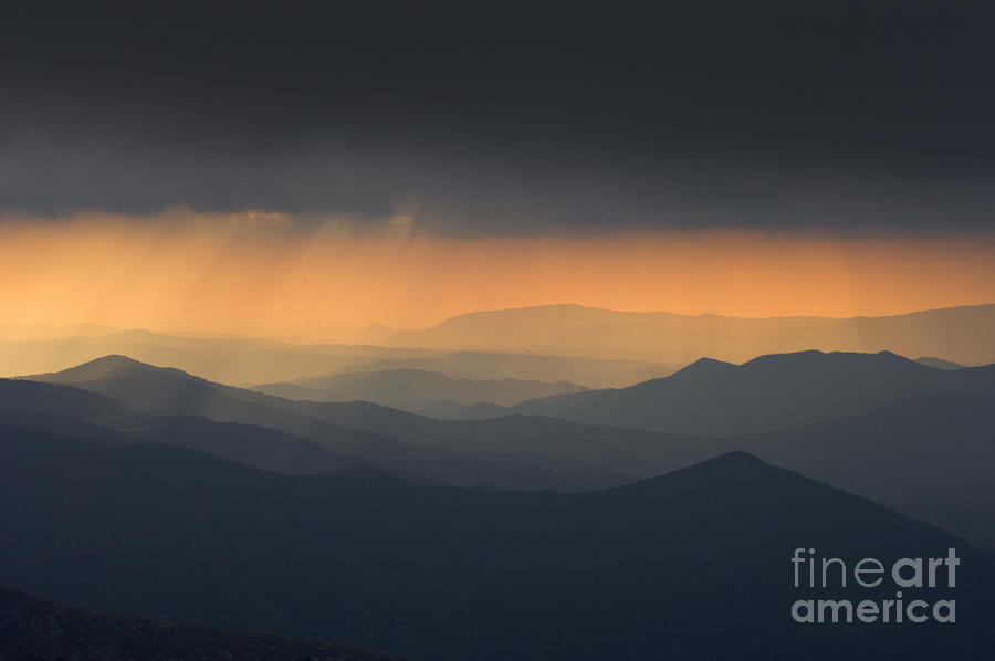 Breaking Storm on the Cherohala - D009245 Photograph by Daniel Dempster
