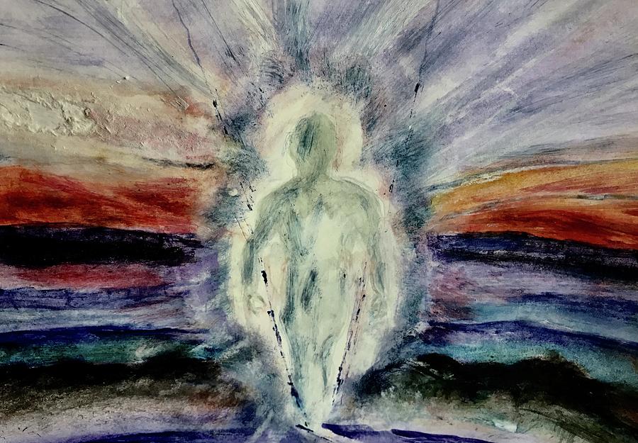 Spiritual Painting - Breaking Through Fear by Robert Sebastian