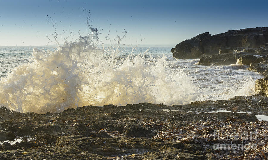 Breaking Wave Closeup Photograph
