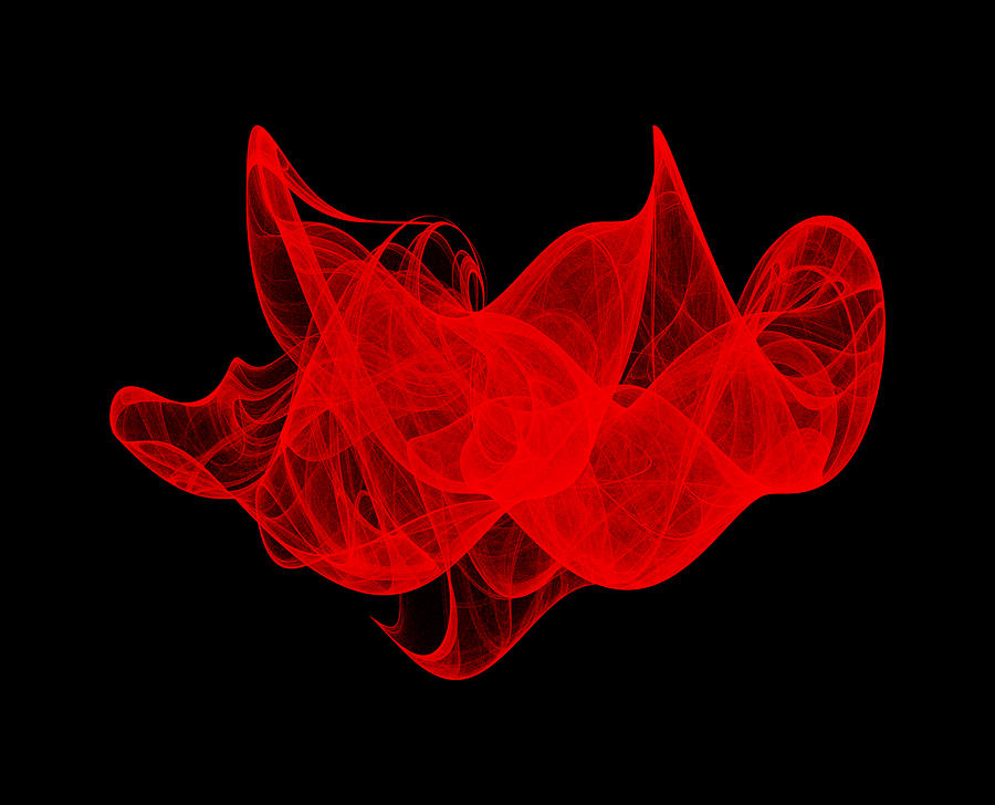 Strange Attractor Digital Art - Breaking Wave II by Robert Krawczyk