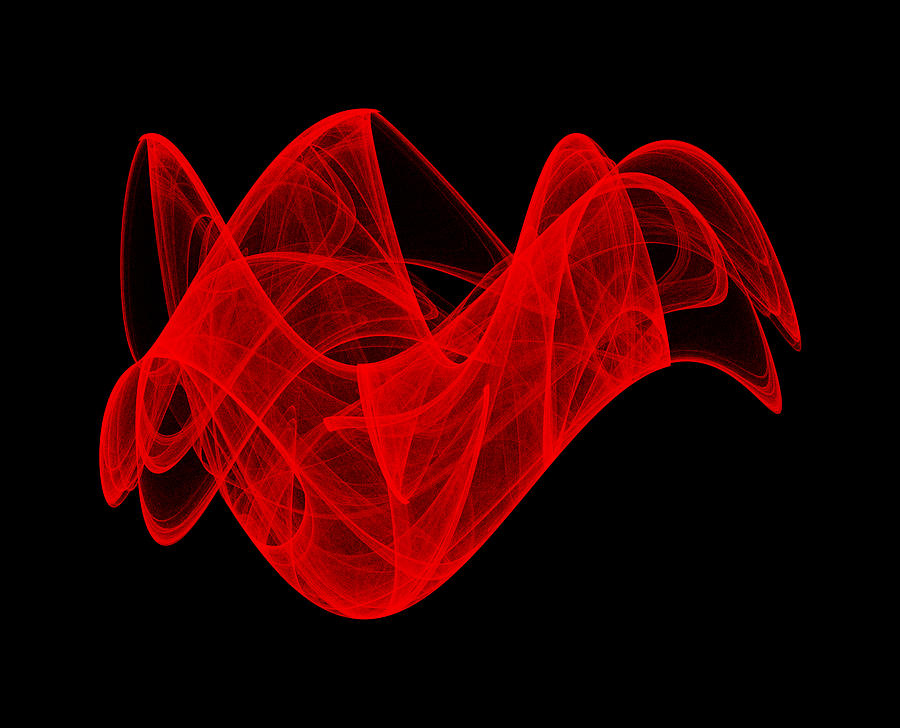 Strange Attractor Digital Art - Breaking Wave III by Robert Krawczyk