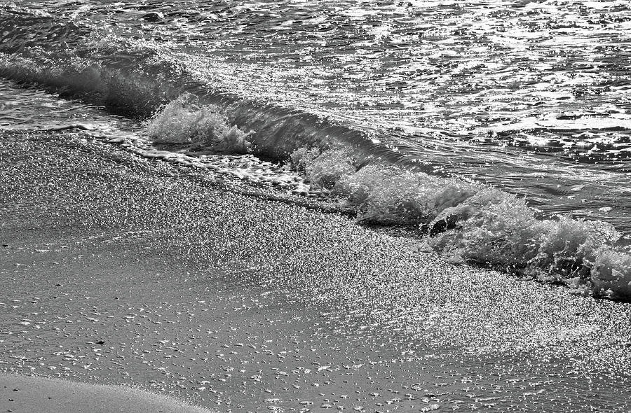 Breaking Wave In Black And White Photograph by HH Photography of Florida
