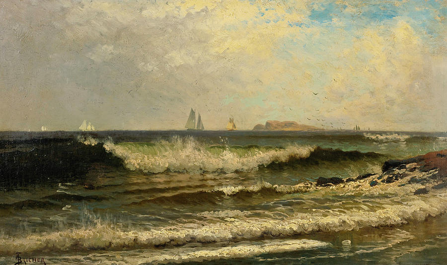 Breaking Waves Painting by Alfred Thompson Bricher