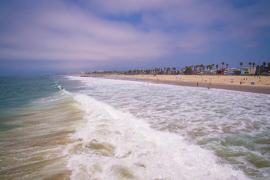 Breaking Waves at Venice Beach Photograph by Lynn Bauer