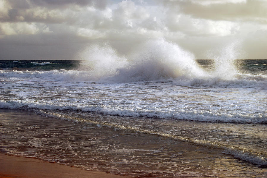 Breaking Waves Photograph by Michael Peychich