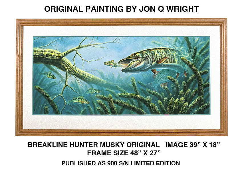 Fish Painting - Breakline Hunter Musky by JQ Licensing