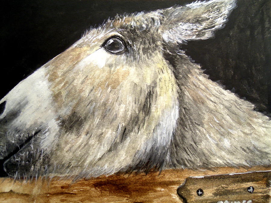 Breakout Mule Painting by Carol Grimes