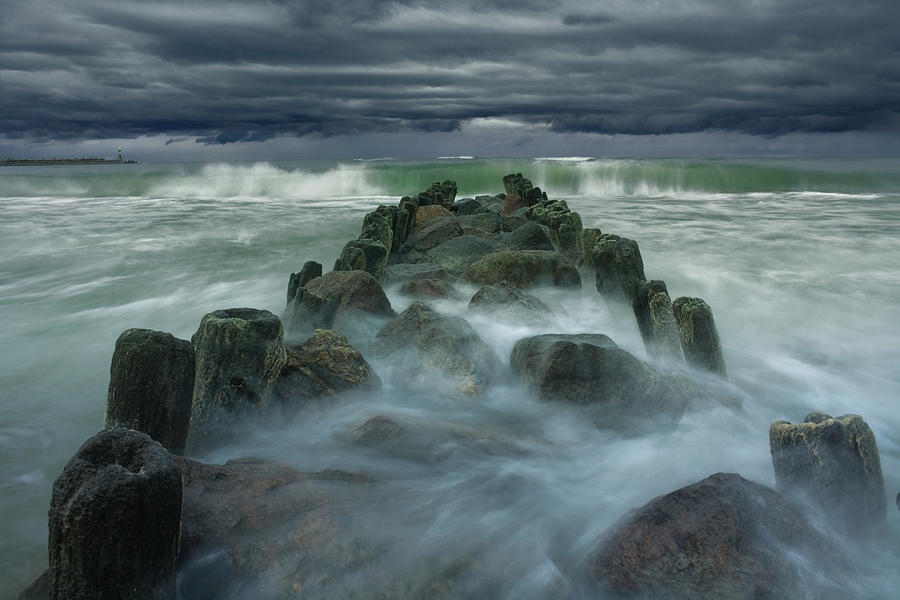 Breakwater Photograph by Dmitry Kulagin