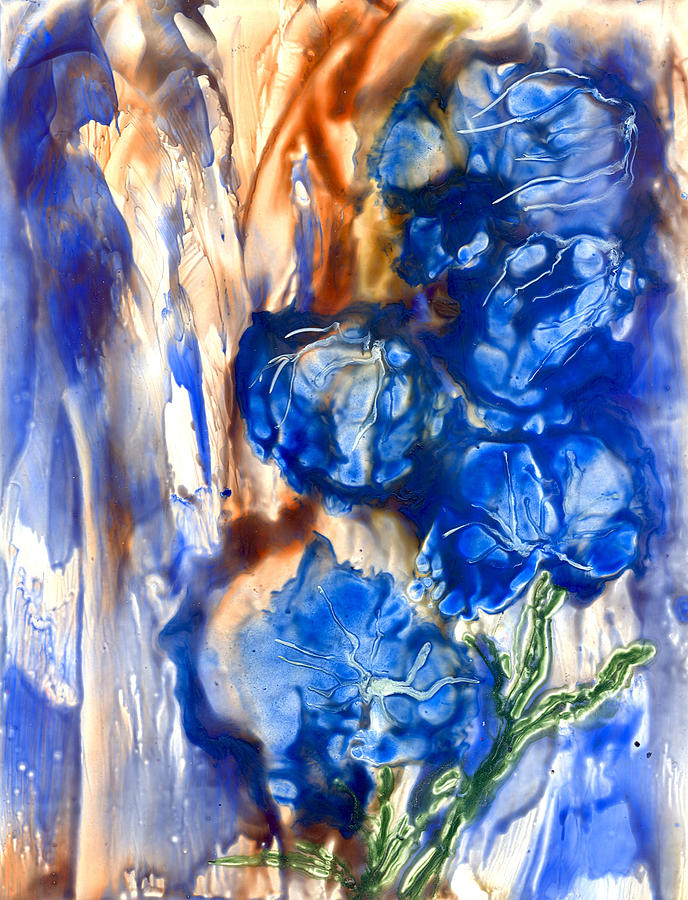 Breath in Blues  Painting by Heather Hennick