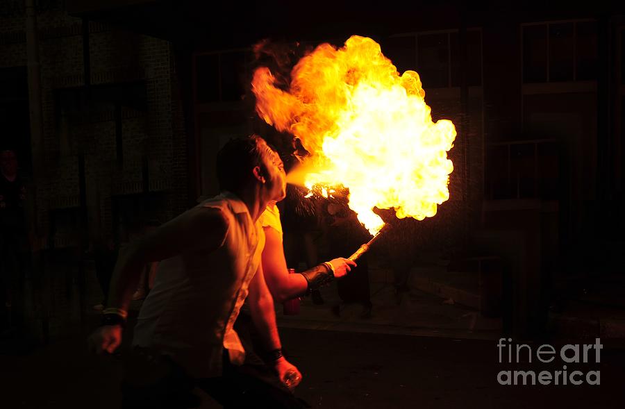 Fire Photograph - Breath of fire by David Lee Thompson