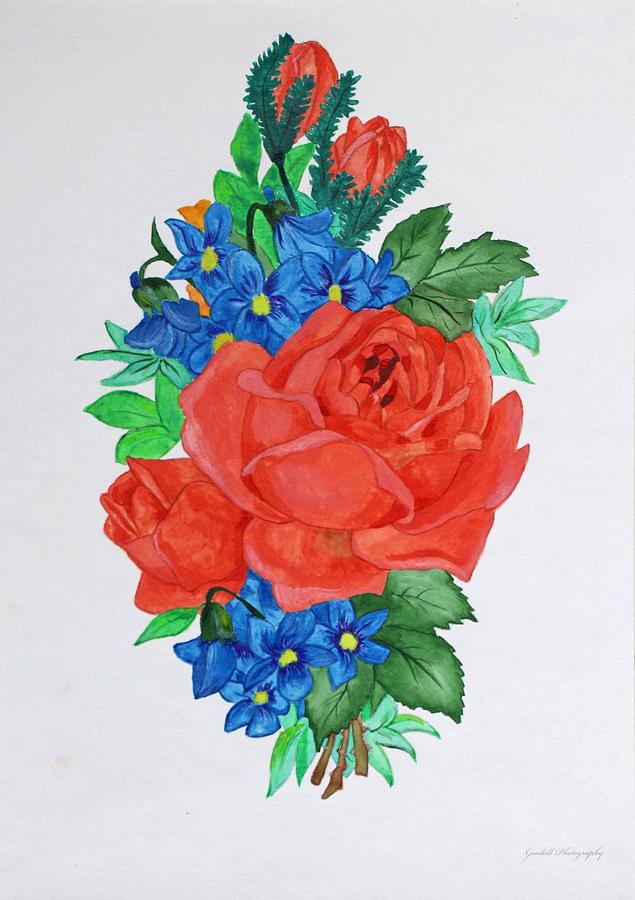 Flowers Still Life Painting - True Colors by Iryna Goodall