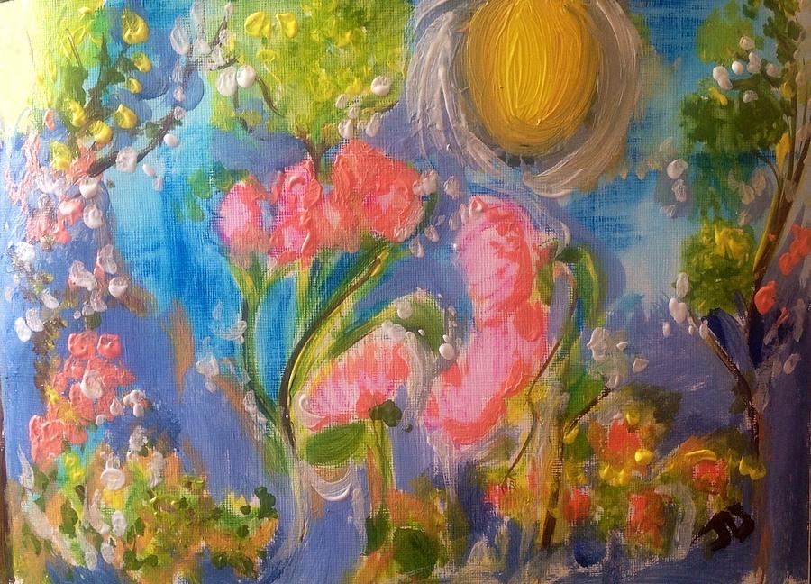 Breathing in the sunlight Painting by Judith Desrosiers