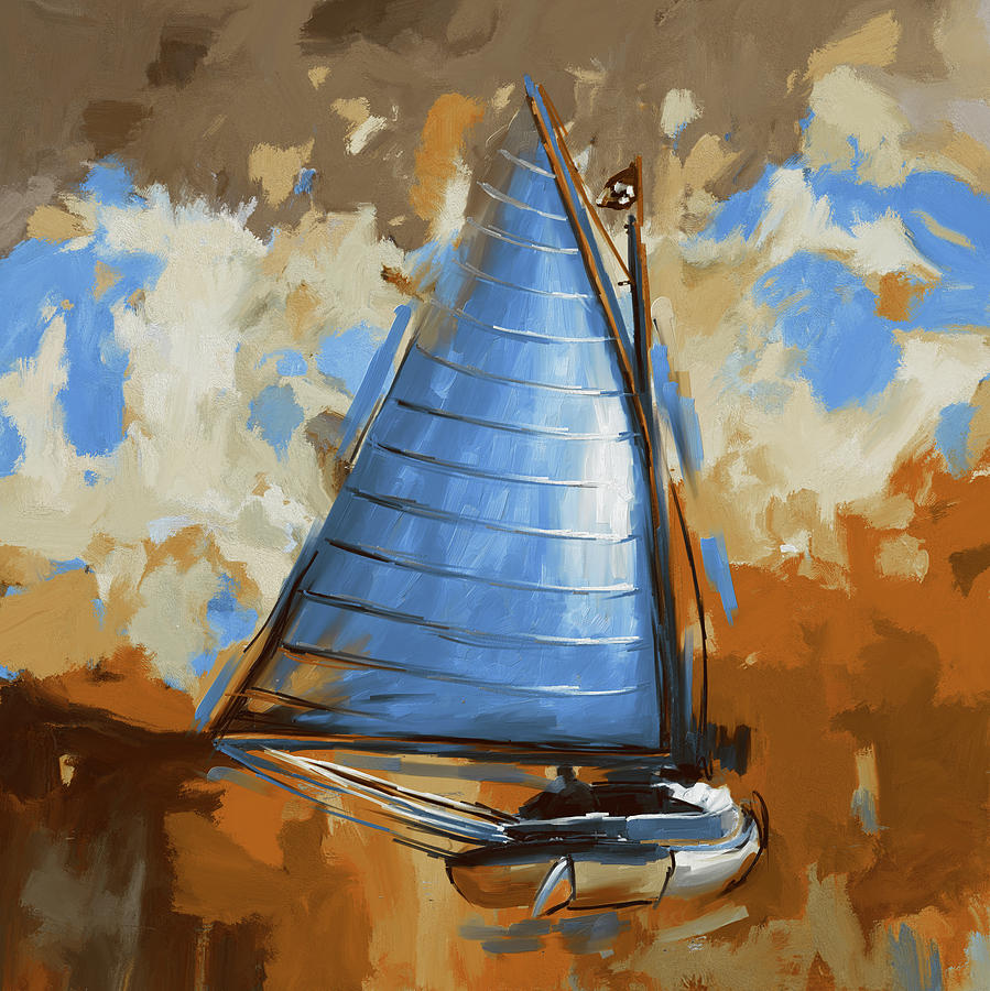 Architecture Painting - Breck Marshall Catboat 287 3 by Mawra Tahreem