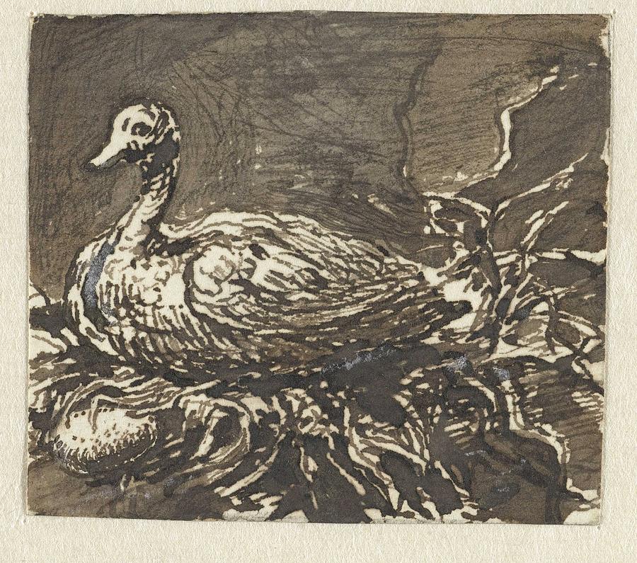 Breeding Duck, Ernst Willem Jan Bagelaar, 1785 - 1837 Painting