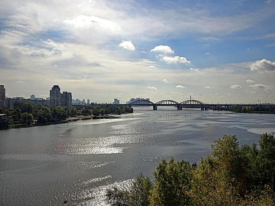 Breeze on the Dnieper River, Kiev, Ukraine Photograph by Lyuba Filatova