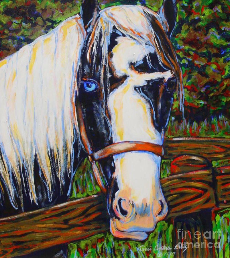 Painted Horse Painting - Breeze by Tami Curtis 