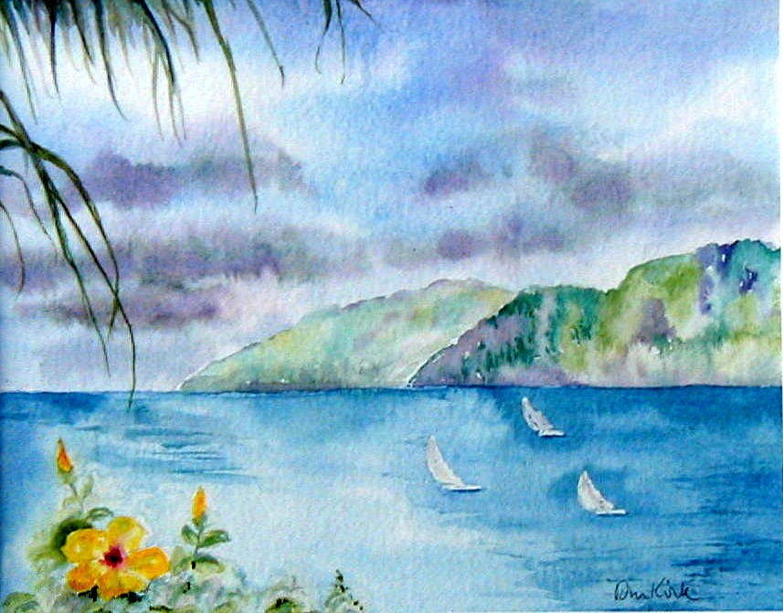 Breezy Afternoon Painting by Diane Kirk