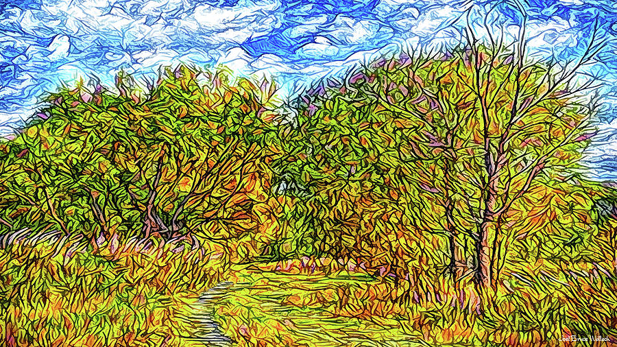 Breezy Autumn Pathway Digital Art by Joel Bruce Wallach