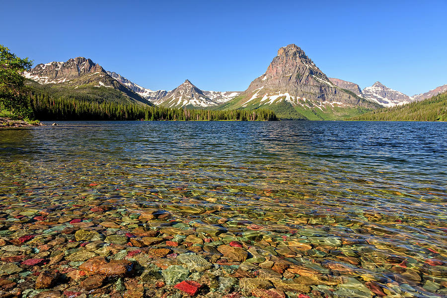 Breezy Morning at Two Medicine Lake  Photograph by Jack Bell