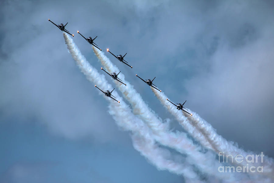 Jet Photograph - Breitling Jet Team by Michele Peterson