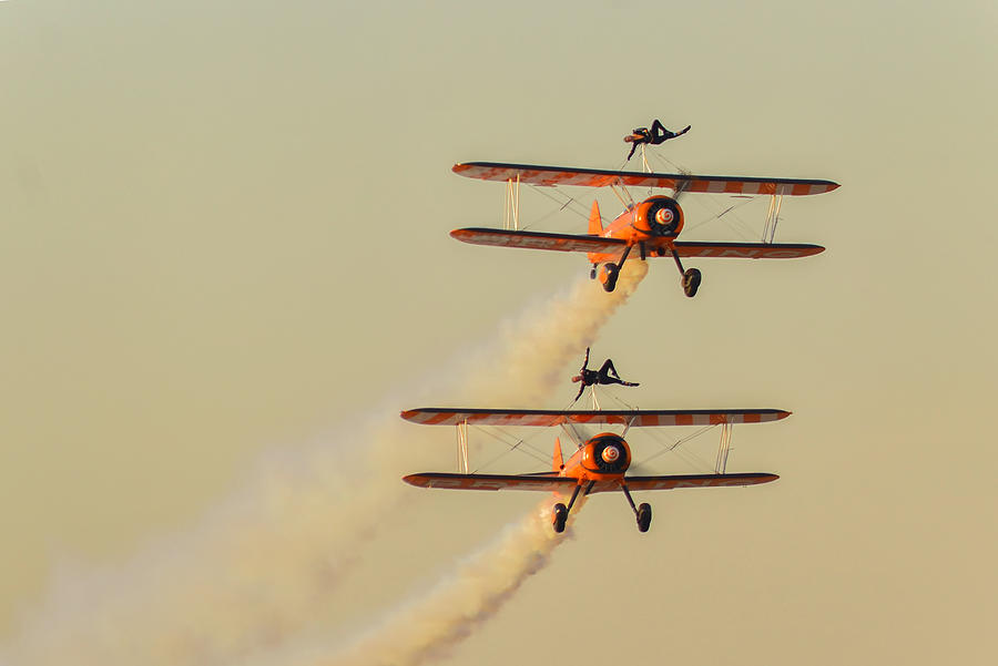 Breitling Wingwalkers Team at Al Ain Air Show, UAE Photograph by Ivan Batinic
