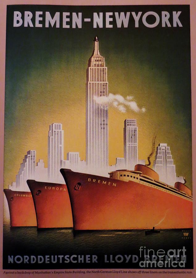 Bremen Cruse Line Poster Photograph by Tim Townsend