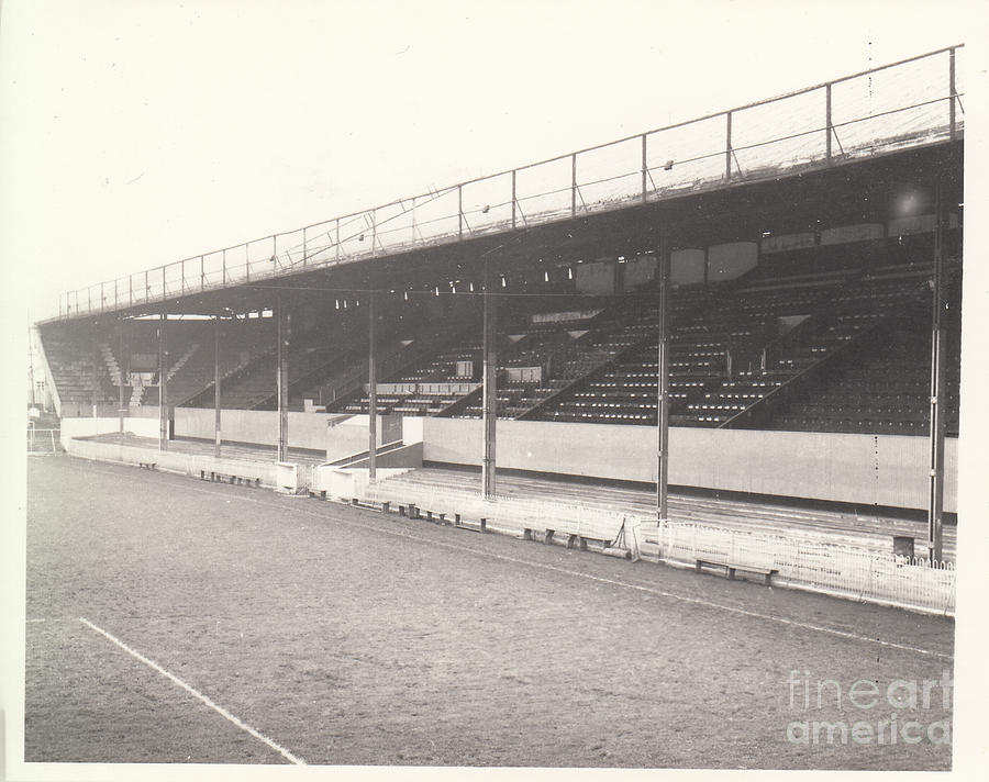 Brentford - Griffin Park - Braemer Road Stand 1 - September 1968 Photograph by Legendary Football Grounds