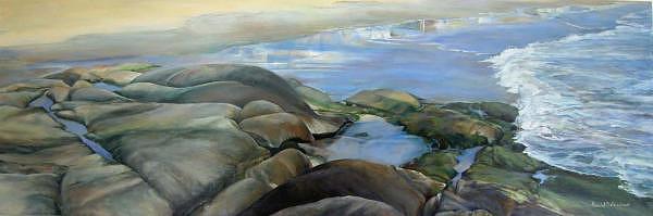 Paysage Painting - Bretagne 1 by Muriel Dolemieux Paysage Painting - Bretagne 1 by Muriel Dolemieux