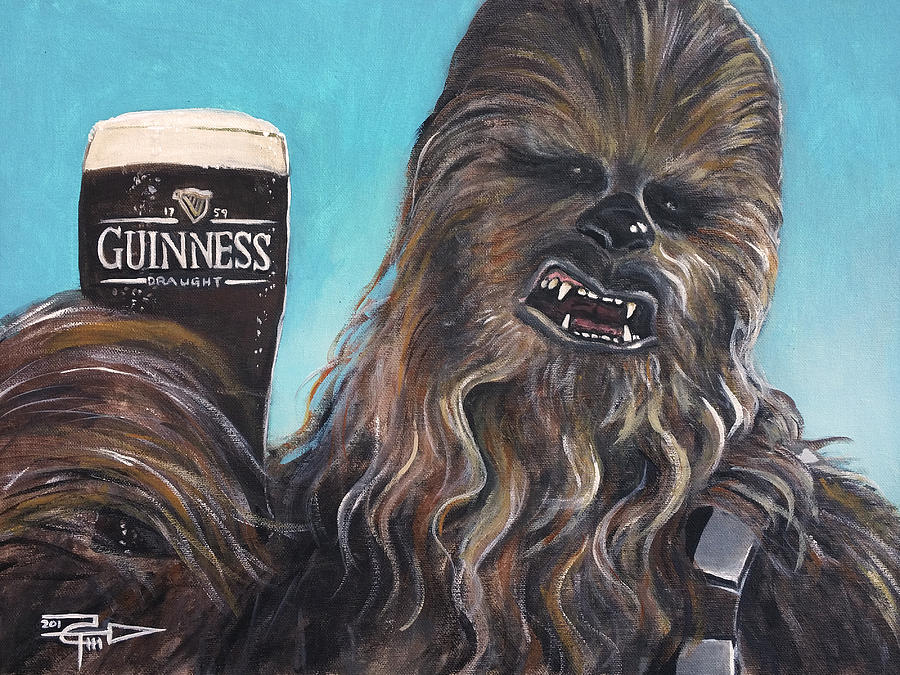 Star Wars Painting - Brewbacca by Tom Carlton