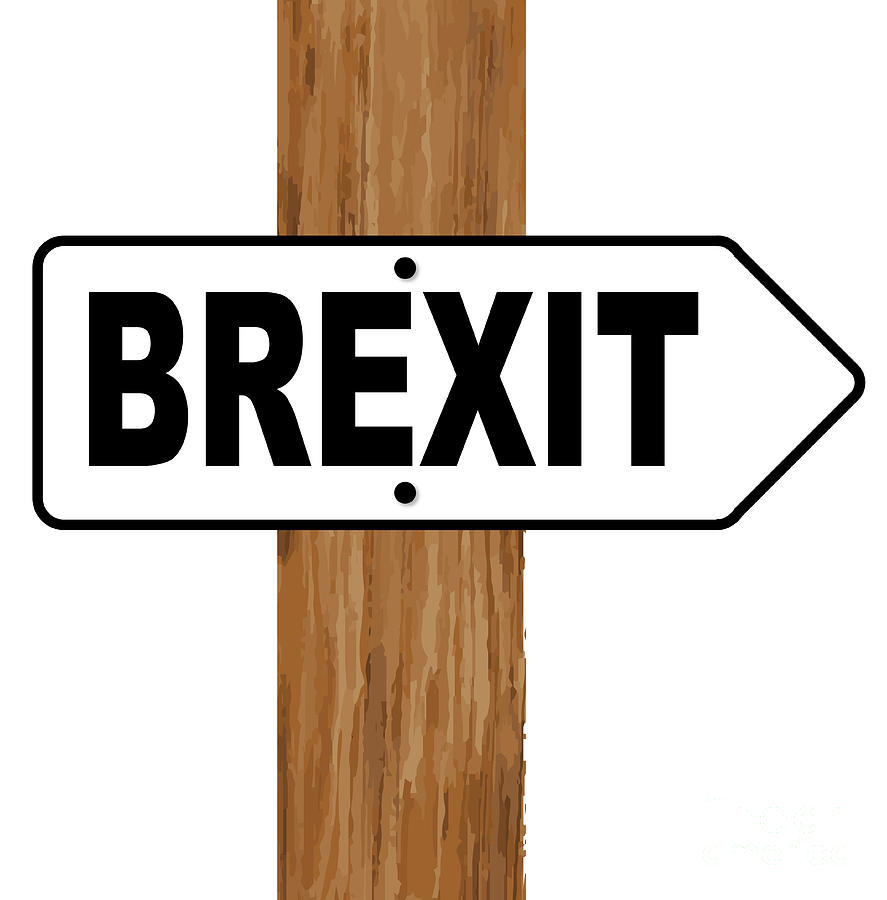 Brexit Direction Arrow Sign Digital Art by Bigalbaloo Stock - Fine Art ...