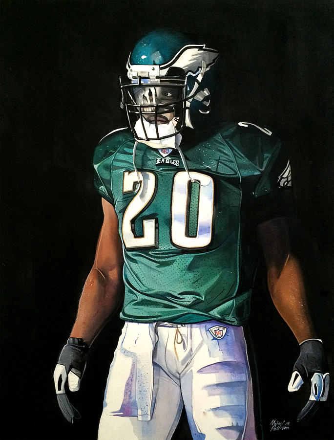 Philadelphia Eagles Painting - Brian Dawkins Weapon X - Philadelphia Eagles by Michael Pattison